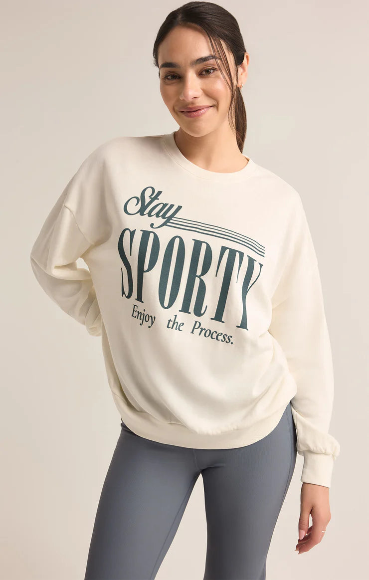 Z Supply Sporty Crewneck Sweatshirt